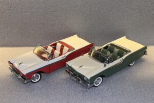 1957 Ford Fairlane 500 Skyliner Ivory & Forest Green Two-Tone23 heic